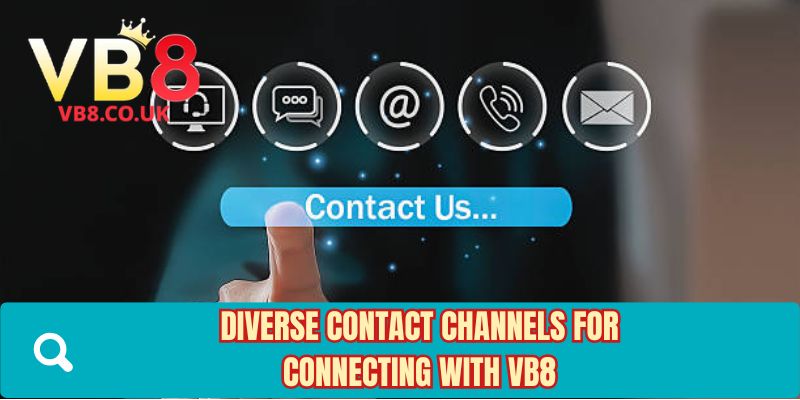 Diverse contact channels for connecting with VB8